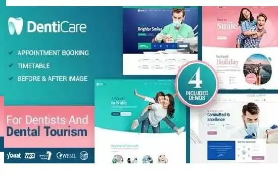 DentiCare Theme GPL – Medical, Dentist & Dental Clinic