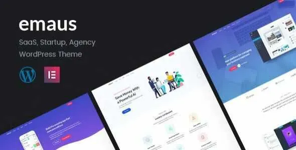 Emaus Theme GPL – SaaS App and Startup Elementor WordPress Theme