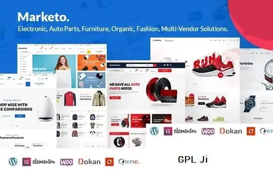 Marketo Theme GPL – Multi-Vendor Marketplace eCommerce Website