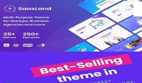 Saasland MultiPurpose WordPress GPL Theme for Startup