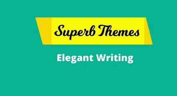 Elegant Writing Theme GPL