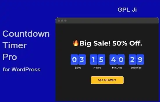 Countdown Timer GPL – WordPress Countdown Timer Plugin